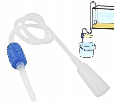Immagine prodotto di Sifone Acquario con Pompa Manuale 160 cm, Pulizia Fondo Acquario, Aspirarifiuti per Acquario Pesci, Plastica