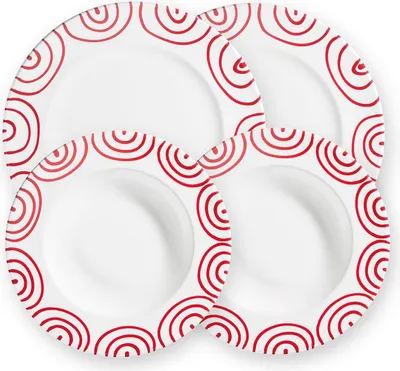 Produktbild von Gmundner Keramik Rotgeflammt Dinner für 2 Gourmet