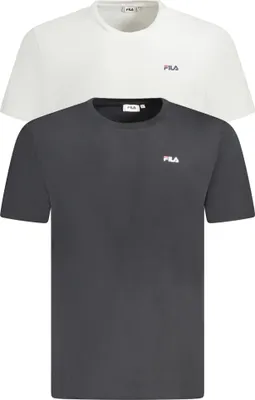 Produktbild von Baumwolle Herren-T-Shirt im 2er-Pack, Weiß/Schwarz, Rundhals