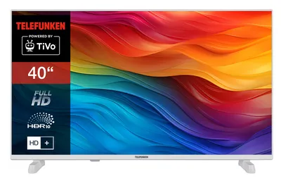 Produktbild von Telefunken Fernseher 40 Zoll Smart TV Powered by TiVo (Full HD, HDR, HD+ 6 Monate inkl., Triple-Tuner) XF40TO750S-W