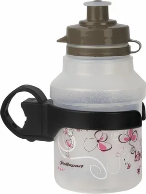 Produktbild von POLISPORT Wasserflasche Birdy Clip-On Cap + Drehbarer Flaschenhalter Klar 350ml