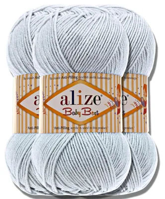 Produktbild von Alize 3x 100g Baby Best Wolle, Antipilling, Uni, Häkeln, Stricken (224)