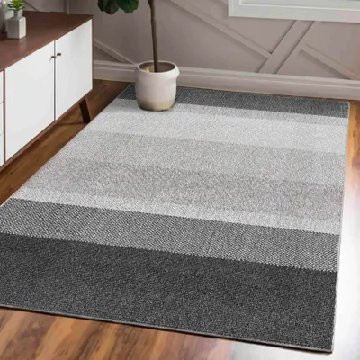 Zdjęcie produktu dla Mazovia Dywan Szary Abstrakcyjny - Salon, Sypialnia, Jadalnia, Biuro, Niskie Runo Prostokąt - Certyfikat OEKO-TEX®, Szary - 140 x 200 cm