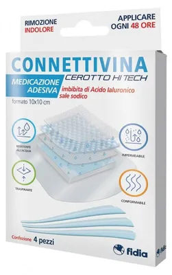 Immagine prodotto di Cerotto Connettivina Hitech 10 X 10 Cm 4 Pezzi