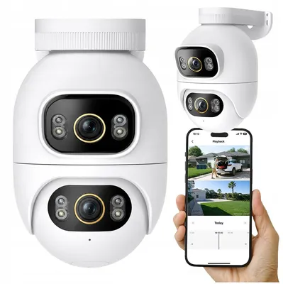 Zdjęcie produktu dla Kamera zewnętrzna WiFi obrotowa IMILAB SC730-D Dual monitoring 360