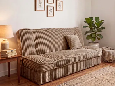 Produktbild von BroMARKT Sofa mit Schlaffunktion ZALIA Klappsofa 190x115 cm Schlafsofa mit Bettkasten Couch Braun
