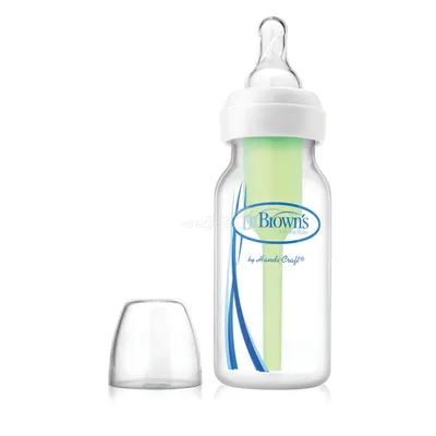 Produktbild von Dr. Brown's SB41005 Options Baby-Flasche + Sauger, 120ml Fassungsvermögen, -frei