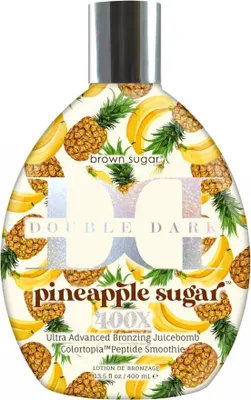 Zdjęcie produktu dla Brown Sugar Double Dark Pineapple Sugar balsam brązujący 400 ml, owocowa formuła dla ciemnej opalenizny