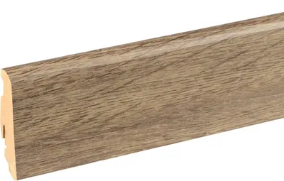 Produktbild von Neuhofer Fußleiste 240 cm x 58 x 19 mm eiche graubraun