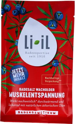 Immagine prodotto di Li-iL - Sali da bagno al ginepro - Rilassamento muscolare - 80 g