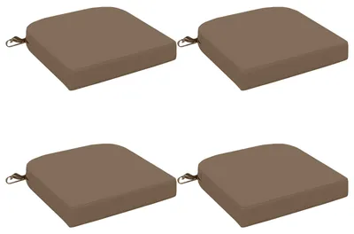 Obrázek produktu pro Polštářky na sezení, sada 4 kusů, SOEST, 100% polyester, barva taupe