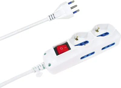 Produktbild von Mehrfachsteckdose 2 Schuko + 4