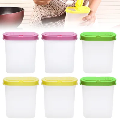 6er-Set Vorratsdosen 250 ml, transparent, mit Doppeldeckel