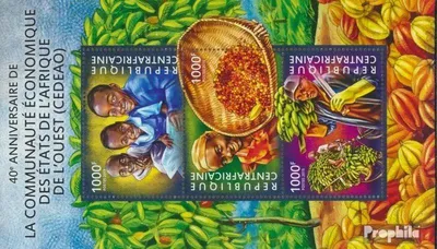 Produktbild von Briefmarken Zentralafrikanische Republik 2015 Mi 5288-5290 Kleinbogen (kompl. Ausgabe) postfrisch Wirtschaftsgemeinschaft