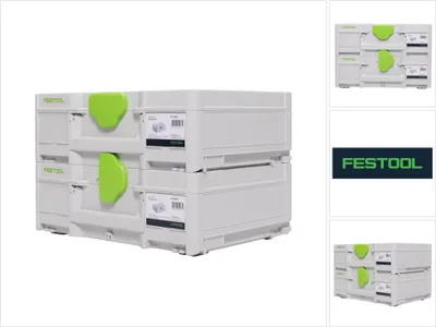 Obrázek produktu pro Festool Systainer Set 2x SYS3 M 137 ( 2x 204841 ) 10,4 l 396x296x137 mm Kufr na nářadí s možností propojení.
