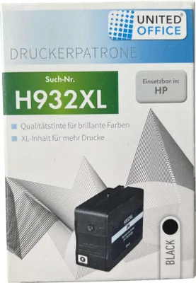 Produktbild von United Office Druckerpatrone H932XL Kompatibel mit HP Schwarz