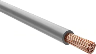 Immagine prodotto di Cavo HELU H07V-K 1X4mm² GY (grigio) Conduttore singolo PVC grigio AD 4,8mm Tensione nominale Uo/U 450V/750V - 1 metro