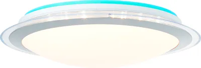Produktbild von BRILLIANT LED Deckenlampe DINOS | funktionale Deckenleuchte stufenlos dimmbar mit Fernbedienung | Lichtfarbe einstellbar | 24W 2500 Lumen 3000 bis 6500 Lumen | Kunststoff/Metall | Ø 43cm