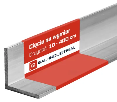 Zdjęcie produktu dla GAL-INDUSTRIAL | Kątownik aluminiowy - 15x10x2mm – 10cm - cięcie na wymiar