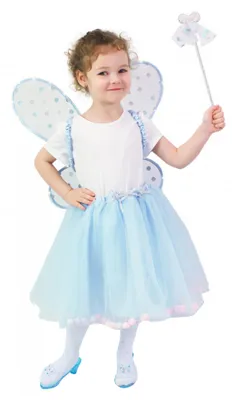 Produktbild von Kinderkostüm Blauer Feen-Tutu-Rock mit Zubehör.