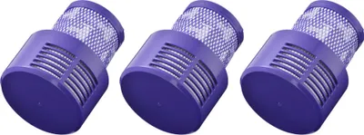 Produktbild von 3x Waschbarer HEPA-Filter für Staubsauger der Dyson Cyclone V10 Serie (wie V10 Absolute, Animal, Fluffy, Motorhead, Total Clean) ersetzt SV12 969082-01