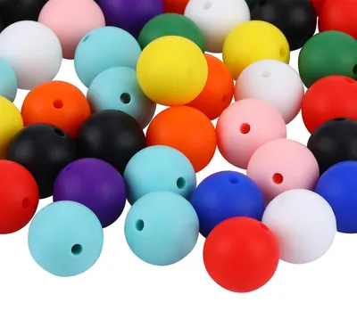 Productafbeelding van Omgoods - 100 Stuks 12mm Siliconen Kralen voor DIY