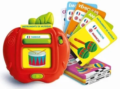 Obrázok produktu pre CLEMENTONI Moje prvých 100 slov Bilingue, vzdelávacia hračka, 2 herné režimy: kvíz a objavovanie, so zvukmi a rýmami, od 3 rokov