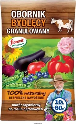 Zdjęcie produktu dla Florovit Pro Natura Obornik Bydlęcy Granulowany - 10L nawóz organiczny