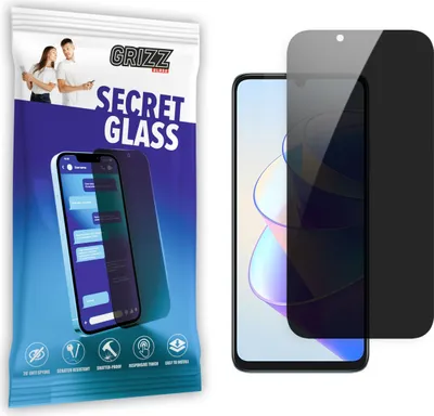 Zdjęcie produktu dla Ochraniacz ekranu GrizzGlass SecretGlass Privacy dla HONOR X7a - Czarny