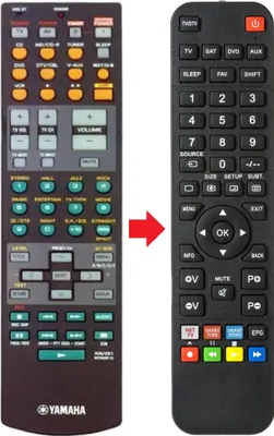 Produktbild von Fernbedienung passend für YAMAHA RX-DV550 | RX-V457 | RXDV550