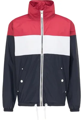 Produktbild von Herren Blouson Jacke Rot Größe S mit Colorblock-Look