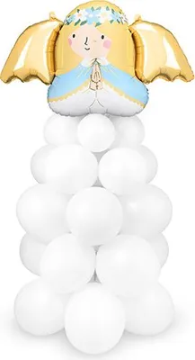 Produktbild von Engel-Ballonbouquet, 140x70 cm, Weiß