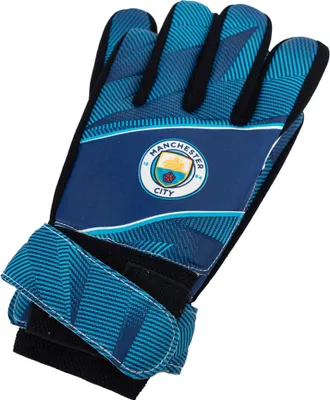 Obrázok produktu pre Manchester City FC - Detské brankárske rukavice "Fuse" TA12968 (7) (modrá/čierna)