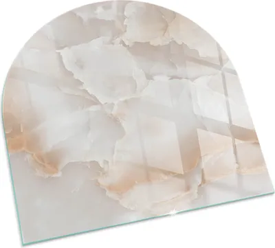 Produktbild von Naturstein-Muster – Glasbodenplatte für – Kaminofen – Kaminplatte Glas – Schutzglas – Funkenschutzplatte –Glasbodenplatte Feuerfeste – Hitzeschutzplatte – Bodenschutz aus Glas – 100x100 cm
