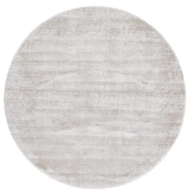 Produktbild von Viskoseteppich Rund AVA Creme Ø 120 cm | Moderner Teppich für Wohn- und Schlafzimmer