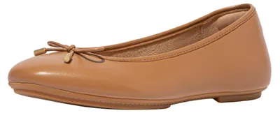 Produktbild von FitFlop Damen Delicato Bow Soft Metallic-Leder Ballerinas, Desert Tan, 3 UK Narr