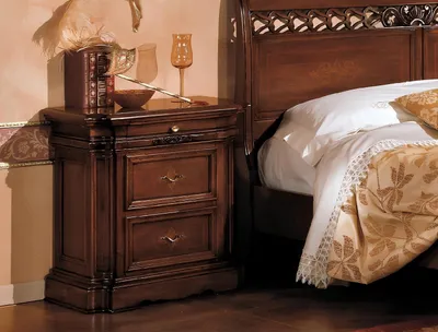 Produktbild von Nachttisch Schrank Schränke Schlafzimmer Möbel Italien Nachttische Beistelltisch