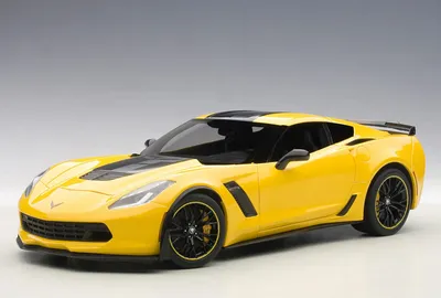 Obrázek produktu pro Chevrolet Corvette C7 Z06 C7R Edition 2015 žlutý model auta 1:18 Autoart