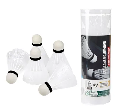 Produktbild von 5X BADMINTONBÄLLE Shuttle Weiß Shuttlecocks Federbälle Badmintonball Ball Bälle Federball 89