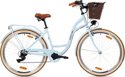 Obrázok produktu pre Dámsky mestský bicykel Goetze Mood 28" – 7 rýchlostí, oceľový rám 18", LED osvetlenie, košík