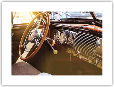 Produktbild von Poster - Poster ohne Rahmen - Auto Retro Vintage - 40x30 cm - Wand Bild - Wanddeko - Wandbilder - Kunstposter - Wandposter - Bilder - Kunstdruck - Wanddekoration - Wandbild - P2XAA40x30-4939