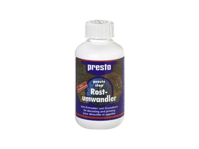 Zdjęcie produktu dla Presto Stop Rust Converter Bardzo dobra odporność na rozpuszczalniki 250ml