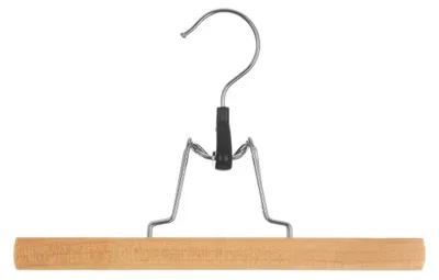 Produktbild von 5five Simply Smart 3 Kleiderbügel mit Holzklammern , Holz, Stahl, Beige, 151514