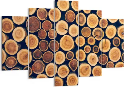 Produktbild von Bild auf Leinwand - Leinwandbild - Knoten Baum Stamm - 150x100cm - Wand Bild - Wanddeko - Leinwanddruck - Bilder - Kunstdruck - Wanddekoration - Leinwand bilder - Wandkunst - EA150x100-3974