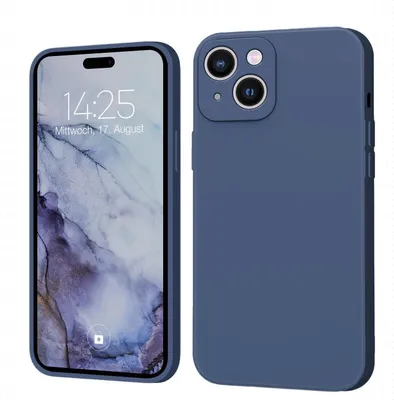 Produktbild von Hülle für iPhone 15 Case Cover Bumper Silikon Softgrip Schutzhülle Farbe: Lavendelblau
