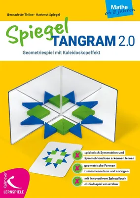 Produktbild von Spiegel-Tangram 2.0 Lernspiel Geometriespiel mit Spiegelbuch und Kaleidoskopeffekt für Kinder ab 8 Jahren