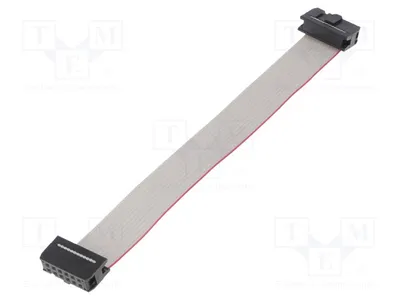 Immagine prodotto di 1 cavo piatto con connettori, 12 x 2 fili. Cavo piatto: 1,27 mm. FC12300-0. Cavo piatto con