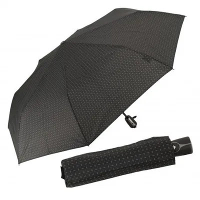 Zdjęcie produktu dla Doppler Magic Fiber - w pełni automatyczny parasol męski, czarny z wzorem