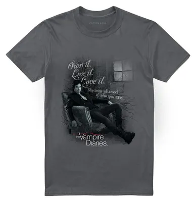 Produktbild von Vampire Diaries - "Be Yourself" T-Shirt für Herren/Damen Uni TV40993 (L) (Holzkohle)