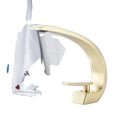 Zdjęcie produktu dla Mosiężna bateria zlewozmywakowa, jednouchwytowa, mieszacz ciepłej i zimnej wody, /h3divulliBrushed gold/li/ul/div